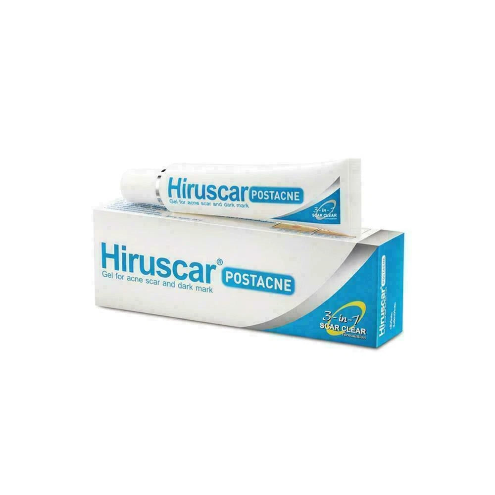 5g. HIRUSCAR POSTACNE GEL FOR ACNE SCAR and DARK SPOT 3 IN 1