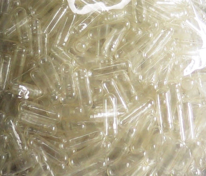 Empty Vegetarian Capsules Size 0 clear bulk capsules in plastic bag