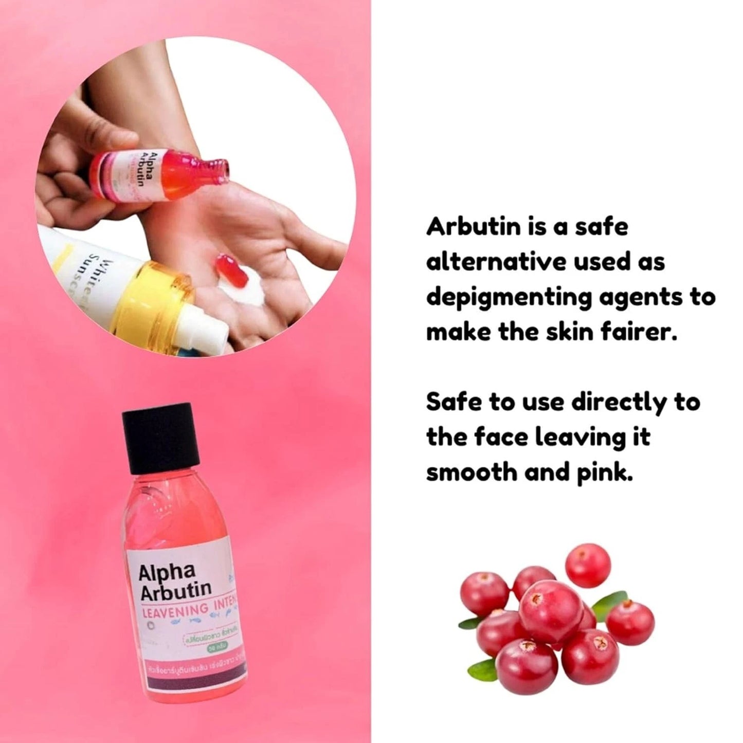 Alpha Arbutin Leavening Serum Intensive Formula Soft Smooth Hair Care