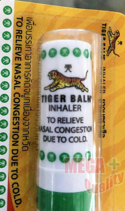 3 x Tiger Balm Inhaler Menthol Relieve Nasal Congestion Cold Dizziness