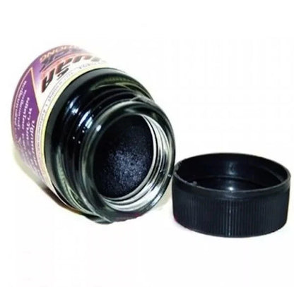Black Phomthong Hair Growth herbal cream open jar texture view