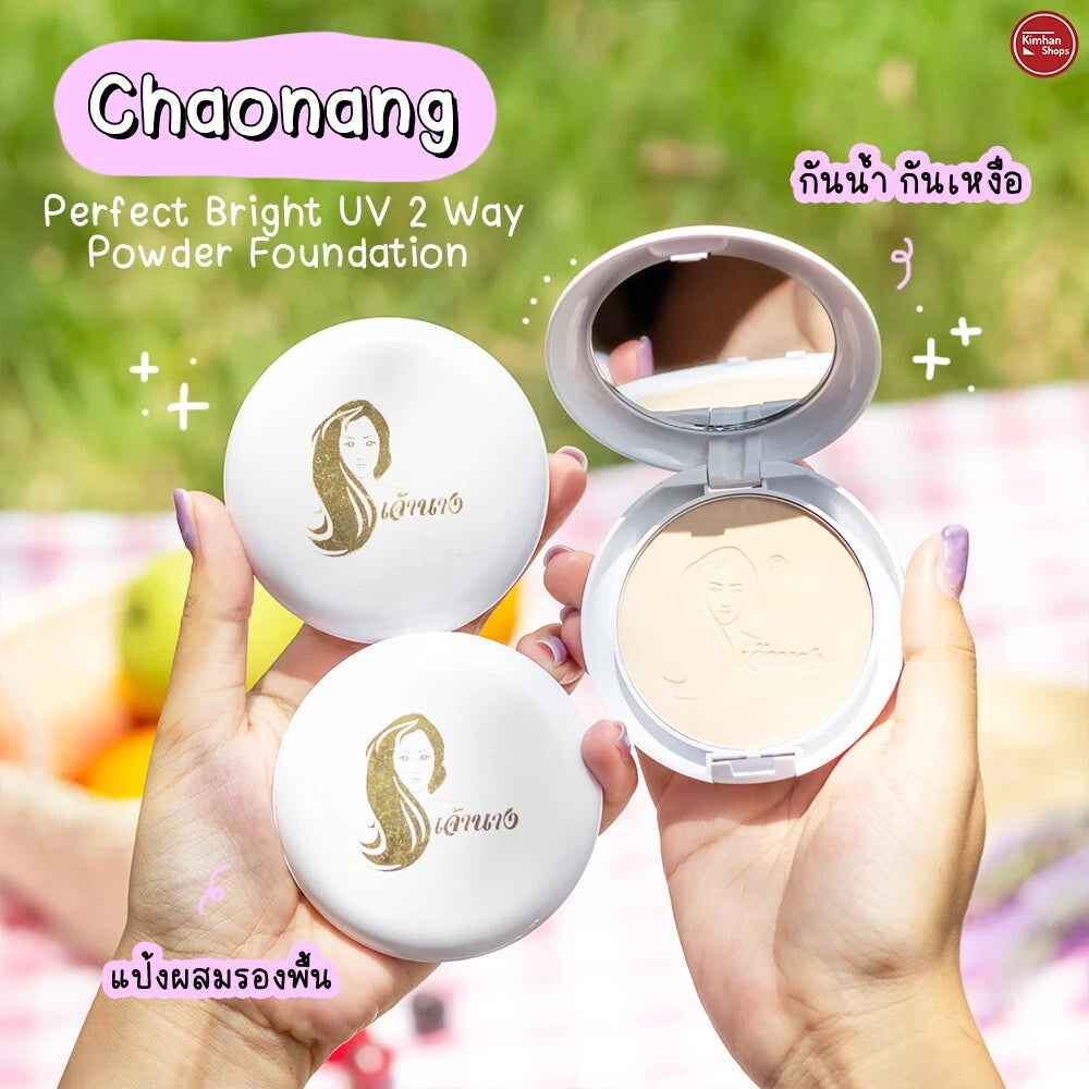 Chaonang UV 2 Way Foundation product ingredients and milk concept background