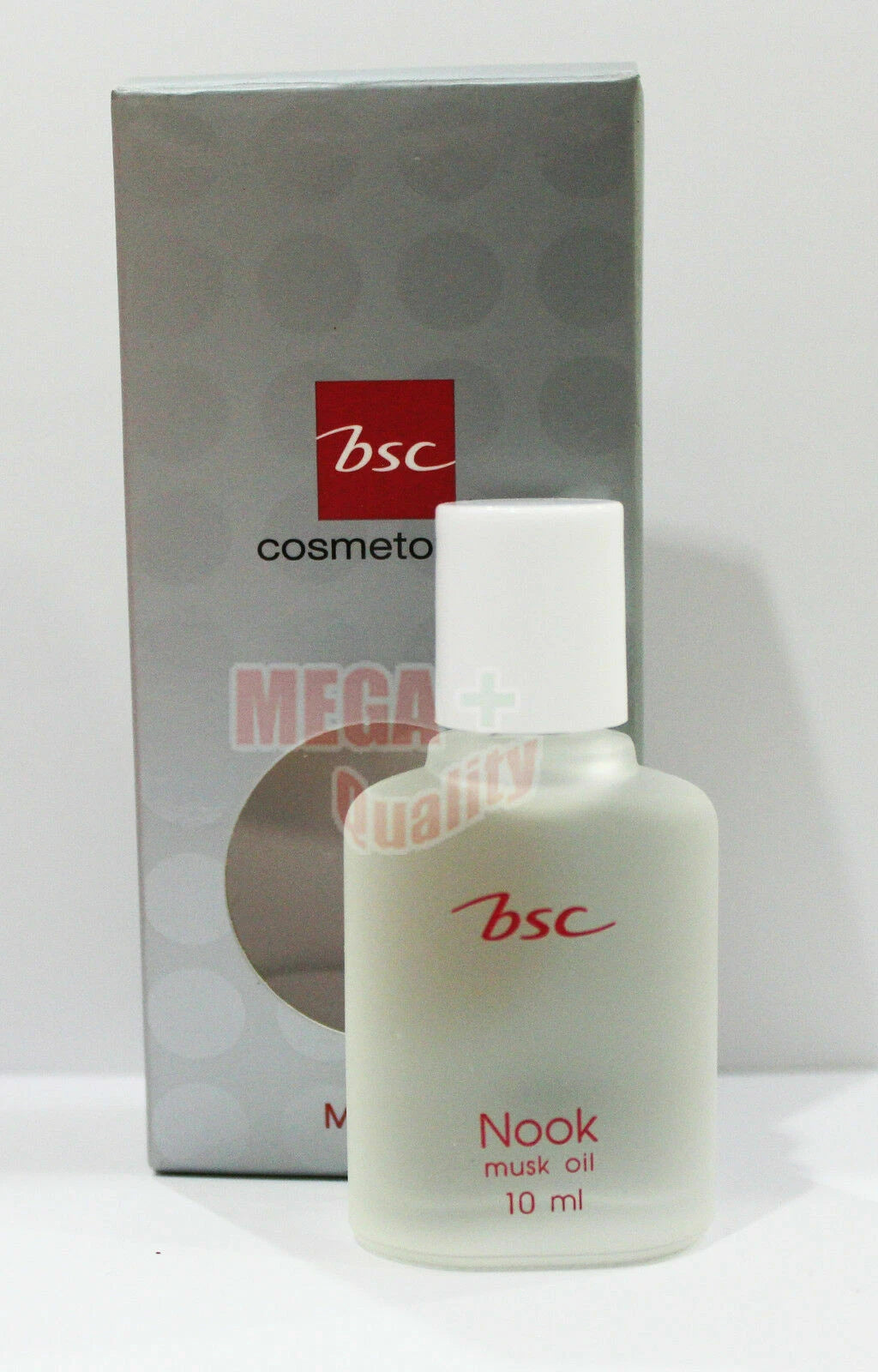 BSC Nook Musk Oil 10ml glass bottle with cap close up