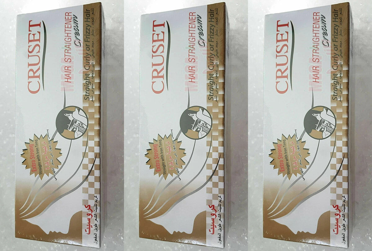Cruset Hair Straightener Cream multiple units stacked for wholesale or bulk display