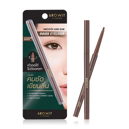 Browit Inner Eyeliner almond brown smooth and slim waterproof pencil