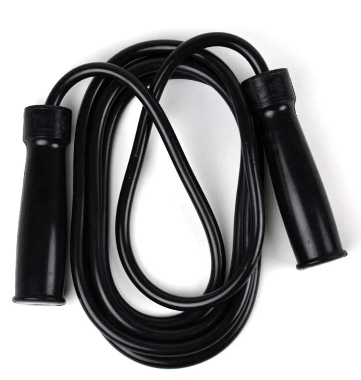 Twins Special Jump Rope SR2 black PVC rope with durable handles for boxing and cardio