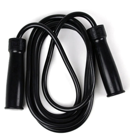 Twins Special Jump Rope SR2 black PVC rope with durable handles for boxing and cardio