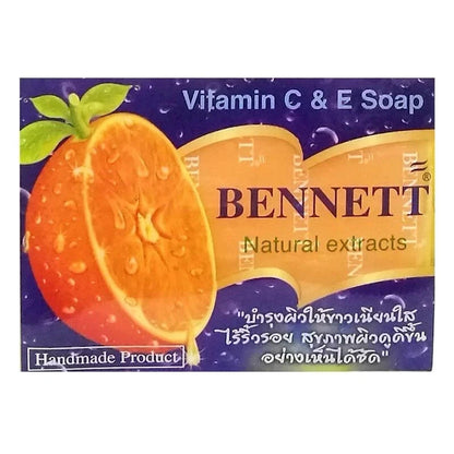 Bennett Vitamin C E Soap box showing vitamin C and E natural extracts label