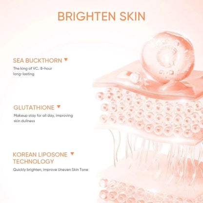 GMEELAN Gluta Lazy Cream texture and bright skin tone concept illustration