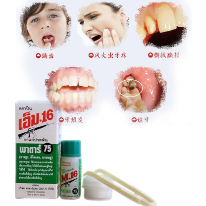 2 x M.16 FOR TOOTHACHE First Aid Tooth Kit Oral Anesthetic Pain Relief Clove Oil 3ml