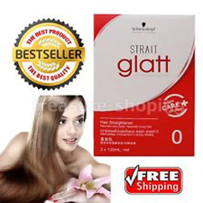 Schwarzkopf Glatt Professional Hair Straightener Curly Frizzy Styling Cream No 0