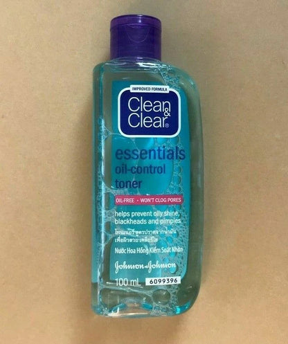 Clean Clear Oil Control Toner full bottle packaging front and back view