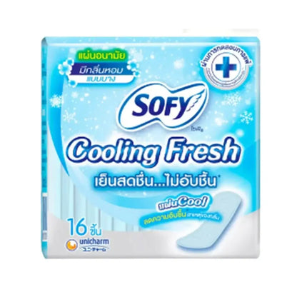 2 x Sofy Cooling Fresh Panty Liner Thin Scented Breathable Cool Dry 16 Count Daily