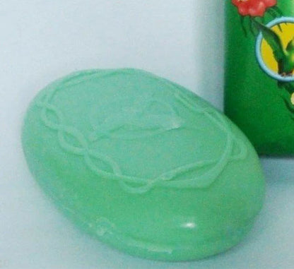 Parrot Botanicals Soap solid green bar close up smooth surface