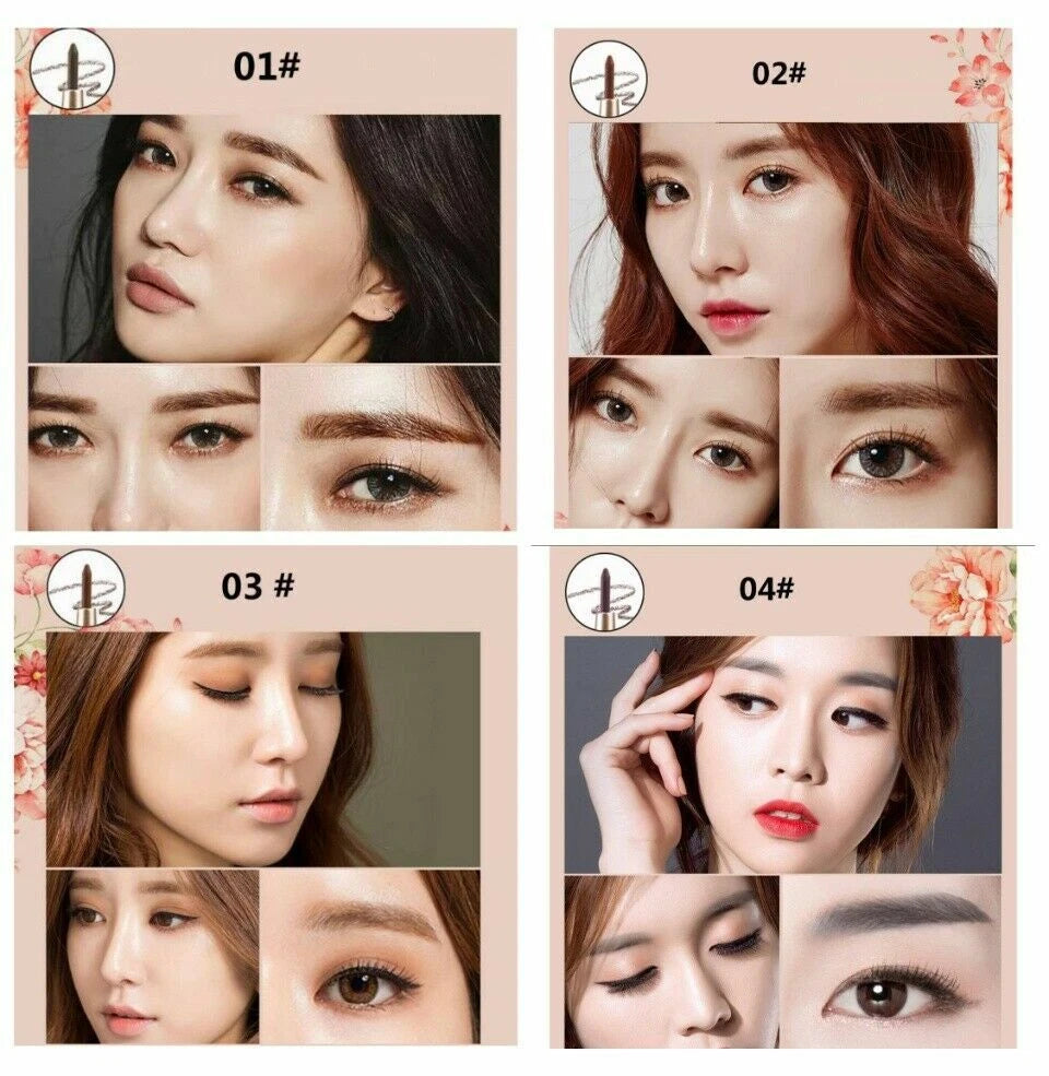 Novo Fashion Brow Pencil before and after eyebrow makeup results
