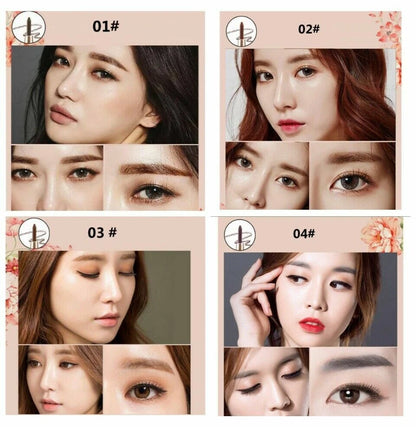 Novo Fashion Brow Pencil before and after eyebrow makeup results