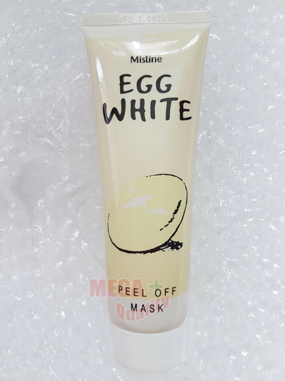 Mistine Egg White Mask front packaging close up yellow tube design