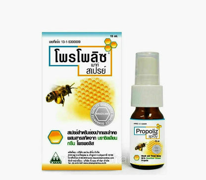 Propoliz Mouth Spray Natural Throat Relief with Propolis and Fingerroot 15ml