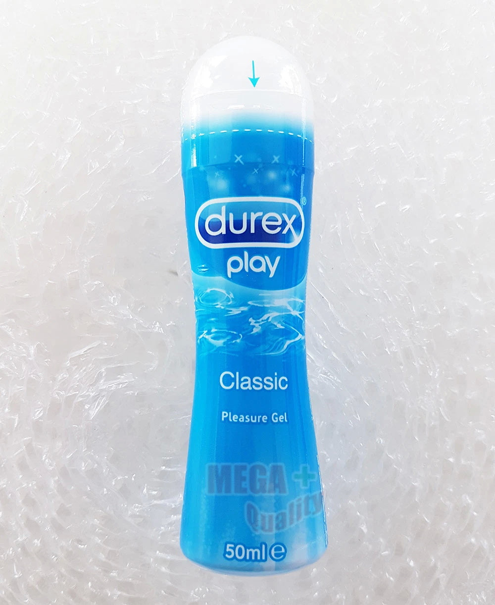 Front view of Durex Play Lubricant 50ml bottle with product label clearly displayed