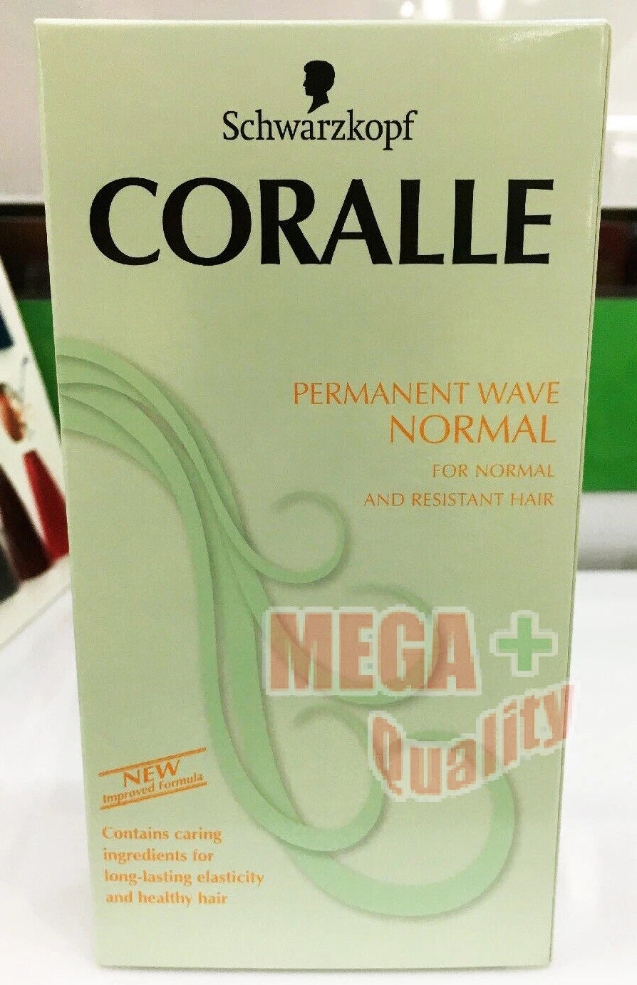 Schwarzkopf Coralle permanent wave box with curl result illustration