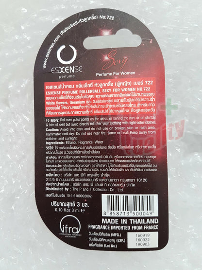 Esxense Women Perfume Sexy 24hr Long Lasting Scent Roll On Portable Travel 3ml