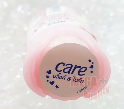 Care Sakura BB Powder loose powder texture pink shade close up