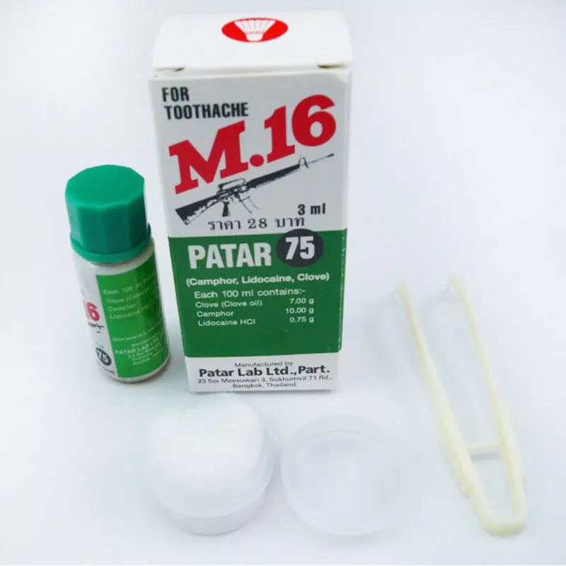2 x M.16 FOR TOOTHACHE First Aid Tooth Kit Oral Anesthetic Pain Relief Clove Oil 3ml