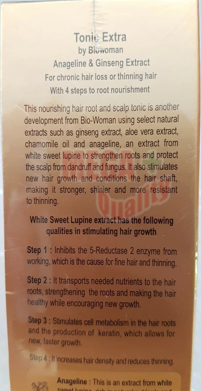 BIO WOMAN HAIR LOSS TONIC EXTRA STRENGTH TREATMENT FAST GROW REGROWTH REGROW