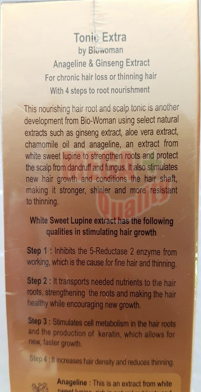 BIO WOMAN HAIR LOSS TONIC EXTRA STRENGTH TREATMENT FAST GROW REGROWTH REGROW