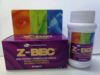 Z-BEC Multivitamins Multimineral box and bottle combo high potency multivitamin
