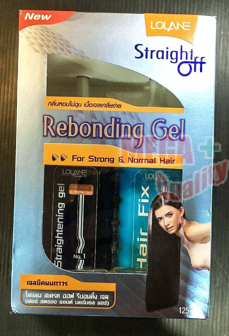Lolane Rebonding Gel Straight Off Set Kit Front Box With Hair Straightening System