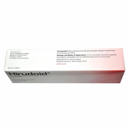 Hirudoid Cream 10g for Bruises Scars Swelling Inflammation and Burn Relief