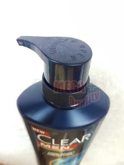 Clear Men Cool Sport Shampoo pump dispenser top detail