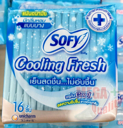Sofy Cooling Fresh Pantyliner packaging cooling fresh design Unicharm 16 liners