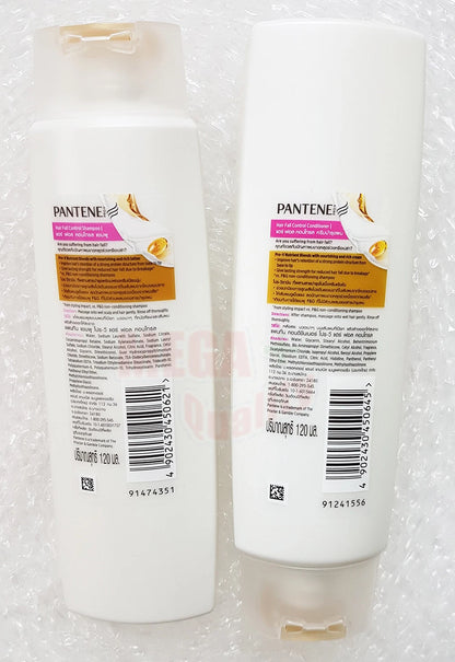 Pantene Pro-V Hair Fall Control Shampoo and Conditioner Set 120ml Reduce Hair Breakage