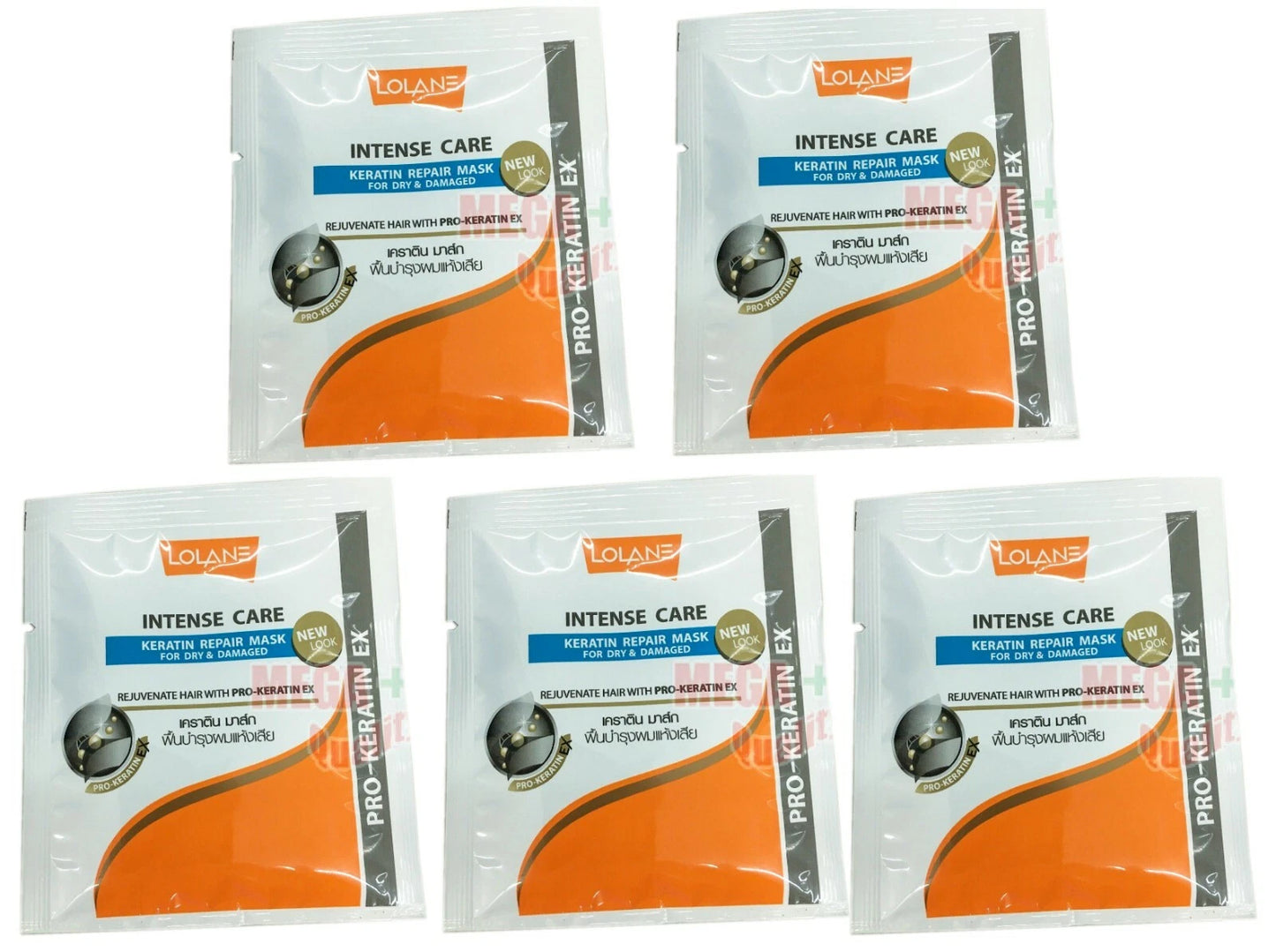 Lolane Keratin Repair Mask multiple sachets set intense care keratin repair