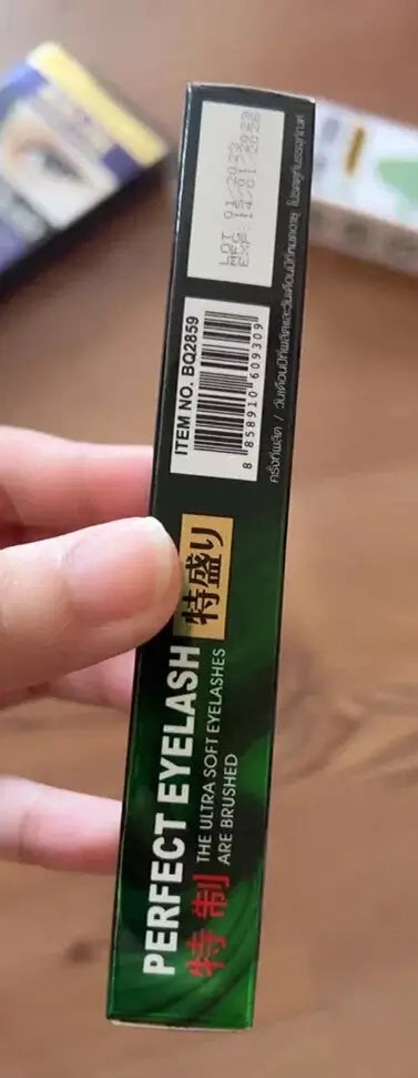 The back of the ODBO BQ Cover Mascara packaging showing the product barcode and details.