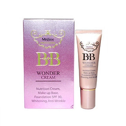 Mistine BB Wonder Cream box with tube cosmetic primer foundation set
