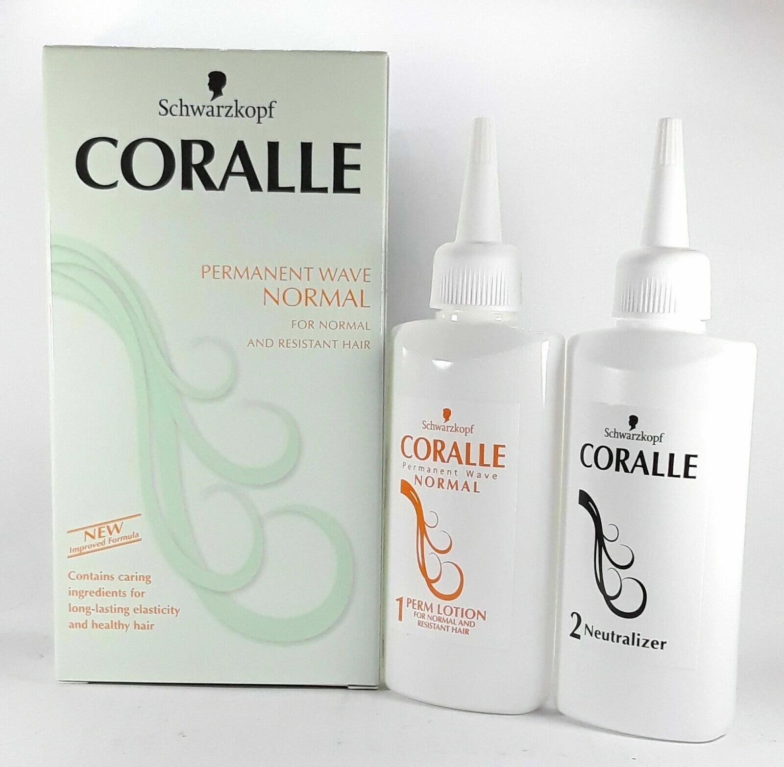 Schwarzkopf Coralle perm kit set with bottles and box professional salon use