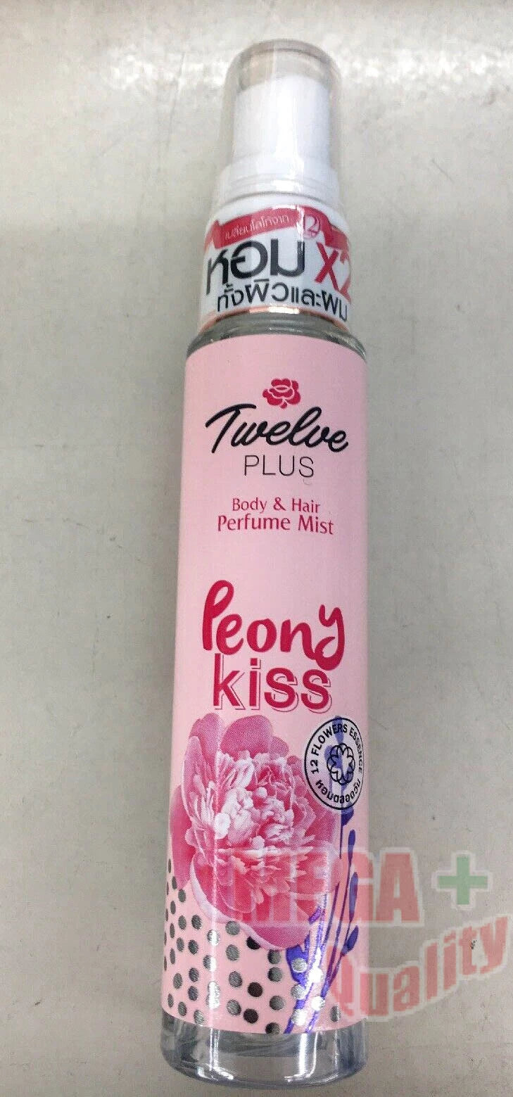 Twelve Plus Perfume Mist Peony Kiss full product bottle design
