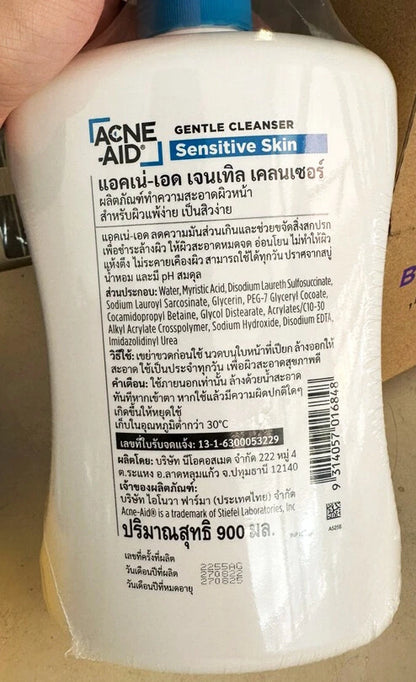 Acne-Aid Liquid 900 ml Family Size Bottle Cleanser Gentle For acne prone