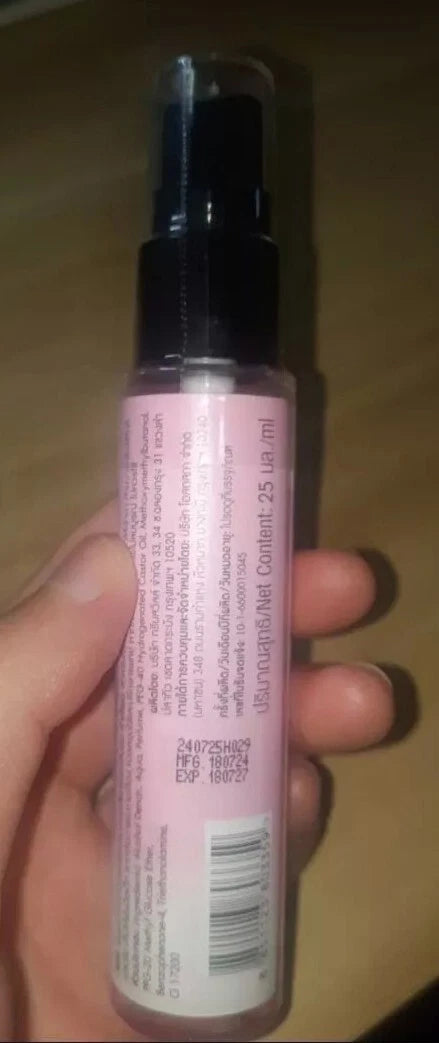 Twelve Plus Babi Mild Sweety Pink perfume spray 25ml side angle close up