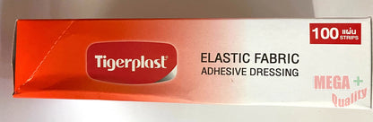 Tigerplast Elastic Fabric 100 Strips Side Packaging View
