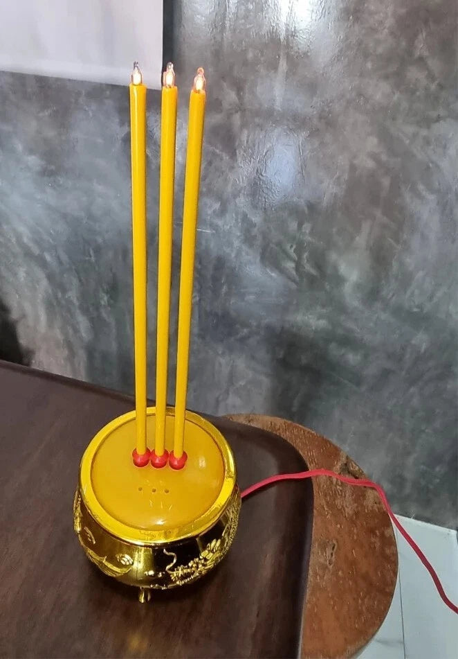 Thai Electric Incense Burner electric incense holder with glowing worship sticks