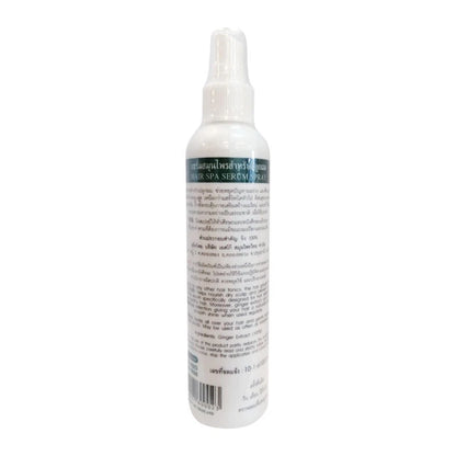 Keing Pure Hair Serum back side of the bottle showing ingredients and usage directions.