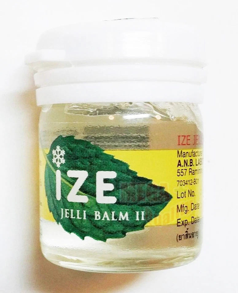 IZE Jelli Balm Inhaler single jar front view showing Thai herbal formula