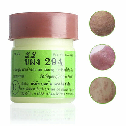 29A Herbal Antifungal Cream for Scabies Ringworm Itchy Skin Thai Remedy 3 Bottles