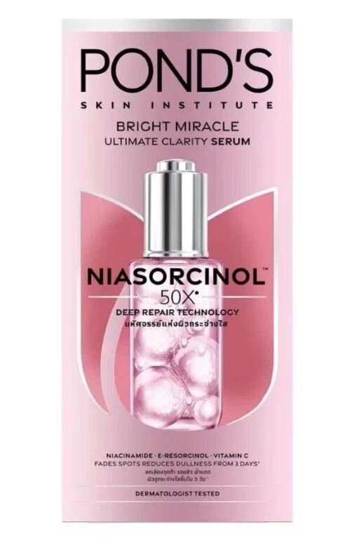 Ponds Bright Miracle Serum front bottle close up