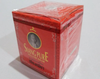 Siang Pure Yellow Balm sealed red box angled view