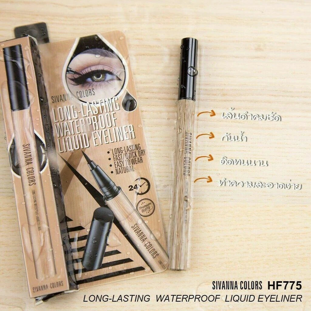 Sivanna Colors Eyeliner long lasting waterproof liquid eyeliner packaging and pen